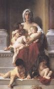 Adolphe William Bouguereau Charity (mk26) USA oil painting artist
